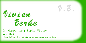 vivien berke business card